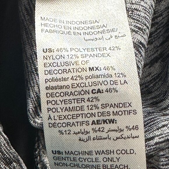 Chicos Zenergy Pants 12-14 Yoga Athletic Casual Pull On Gray Black Heathered - Picture 6 of 11